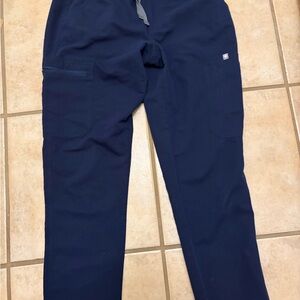 Womens FIGS HIGH WAIST  yolo Navy scrub Pants